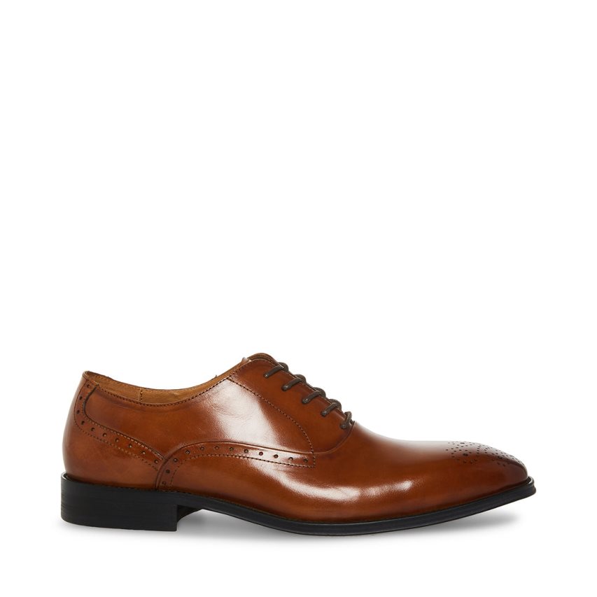 Zapatos Derby Steve Madden Zate Cuero Hombre Marrones | ES WX2896